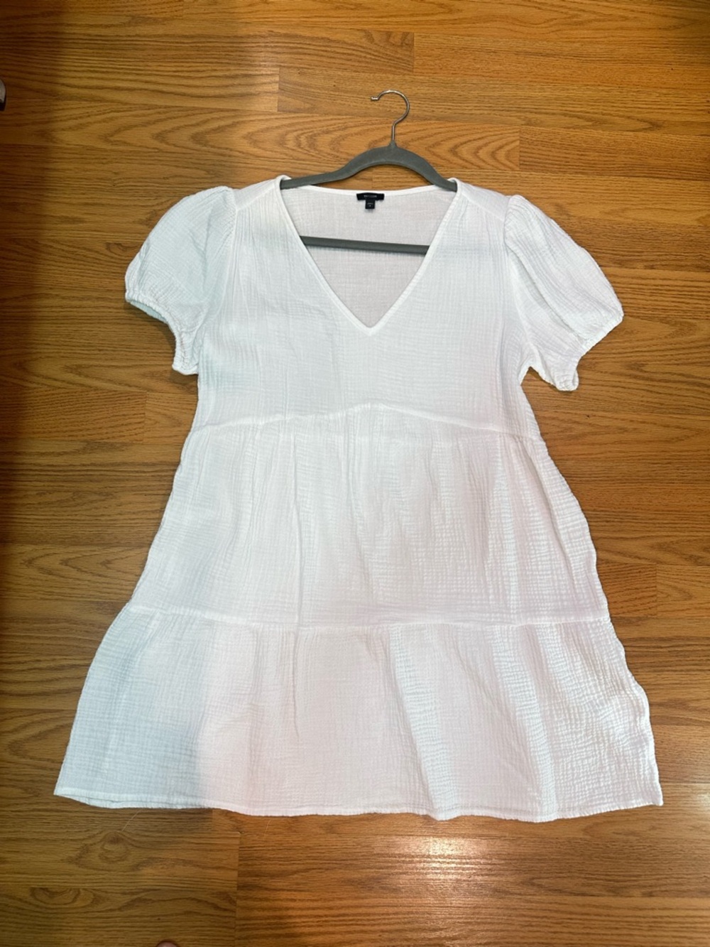 Express White babydoll dress size M